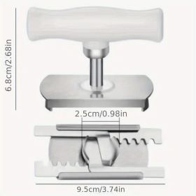 1pc, Can Opener, Multifunctional Can Opener, Glass Can Twist Cap Artifact, Adjustable Jar Opener, Stainless Steel Labor-saving Screw Bottle Opene