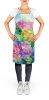 Hydrangeas in Watercolor Apron Cooking Kitchen Server Baking Crafts Gardening for Adult Women Men, Unisex, Large, Multicolor